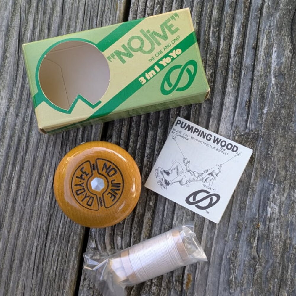Vintage Tom Kuhn No Jive 3 in 1 Wood Yo-Yo - Picture 2 of 14